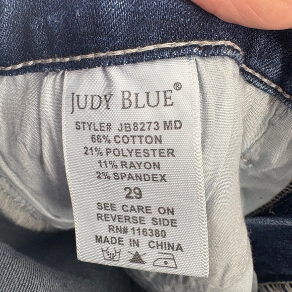 JUDY BLUE Skinny Fit Jeans High Rise Style J88273 MD Size 29 - Picture 6 of 9